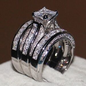 PINK SPIRAL DIAMOND BRIDAL RING